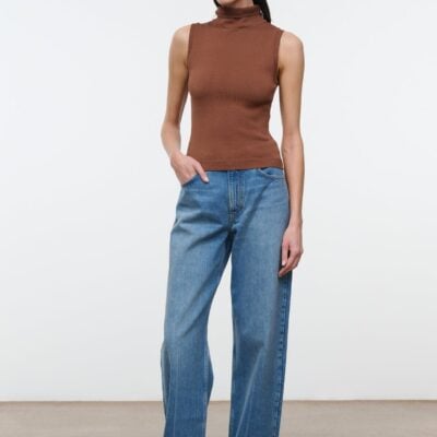 Staud Montclair Top | Cigar - Image 2