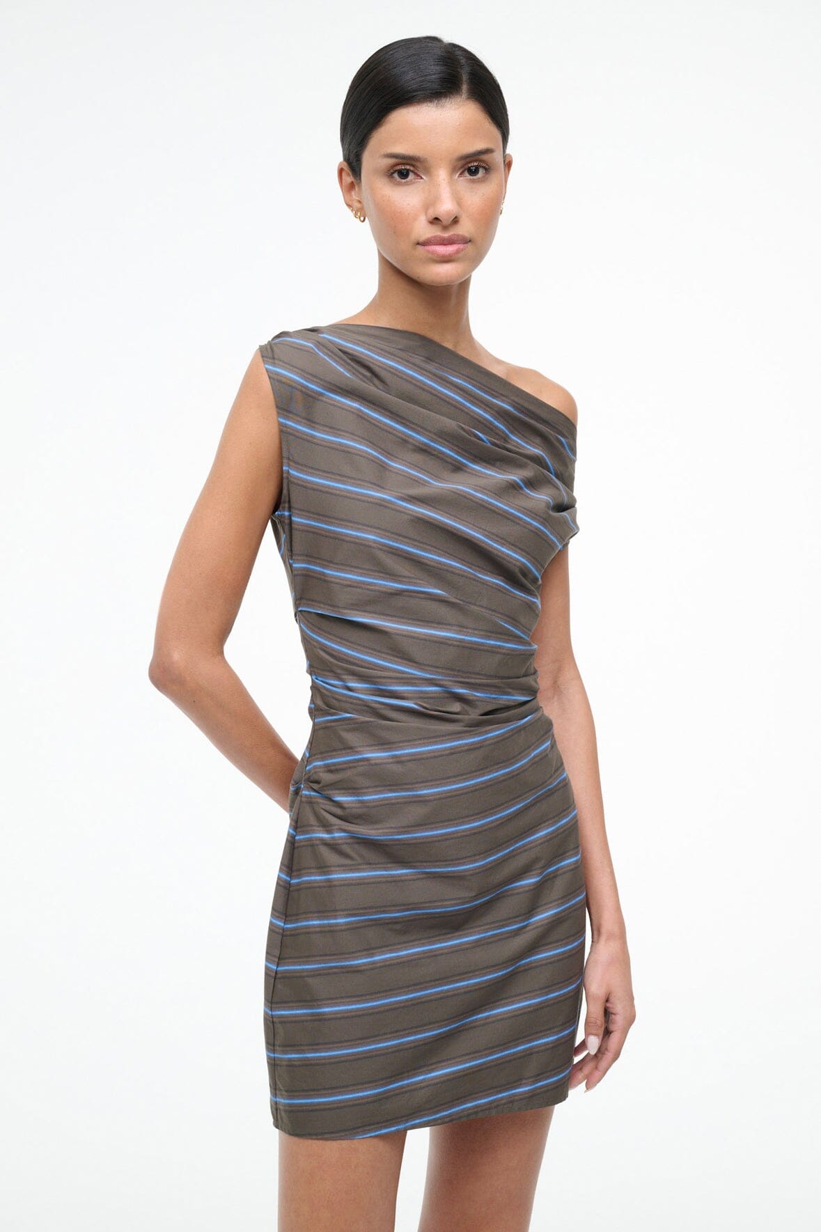Staud Mini Phare Dress | Huntington Stripe - Image 2