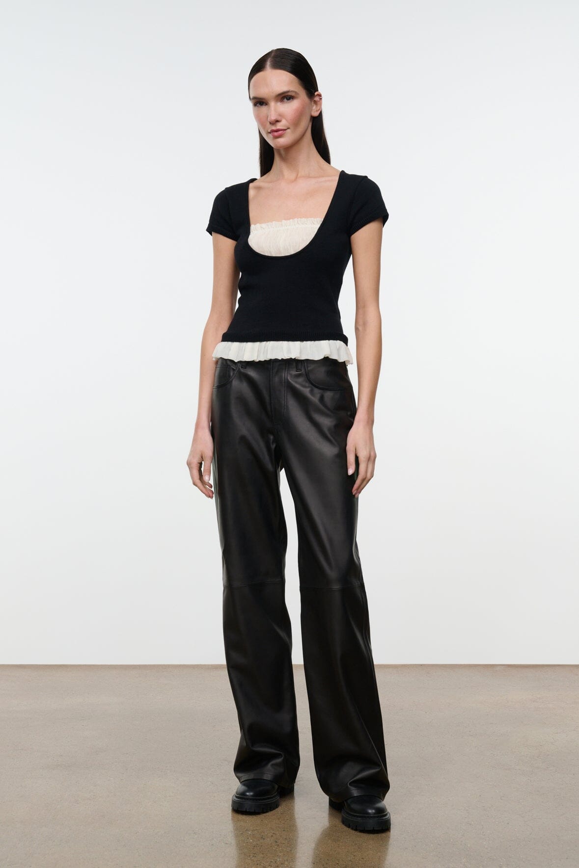 Staud Marin Top | Black Ivory - Image 2
