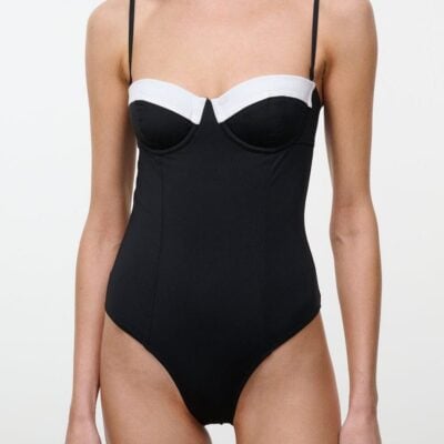 Staud Maeve One Piece | Black White - Image 1