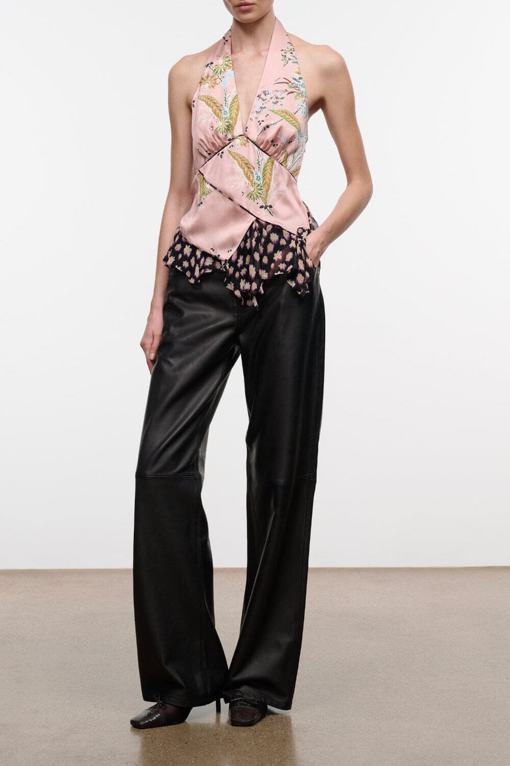 Staud Maeva Silk Top | Tapestry Rose Multi - Image 1