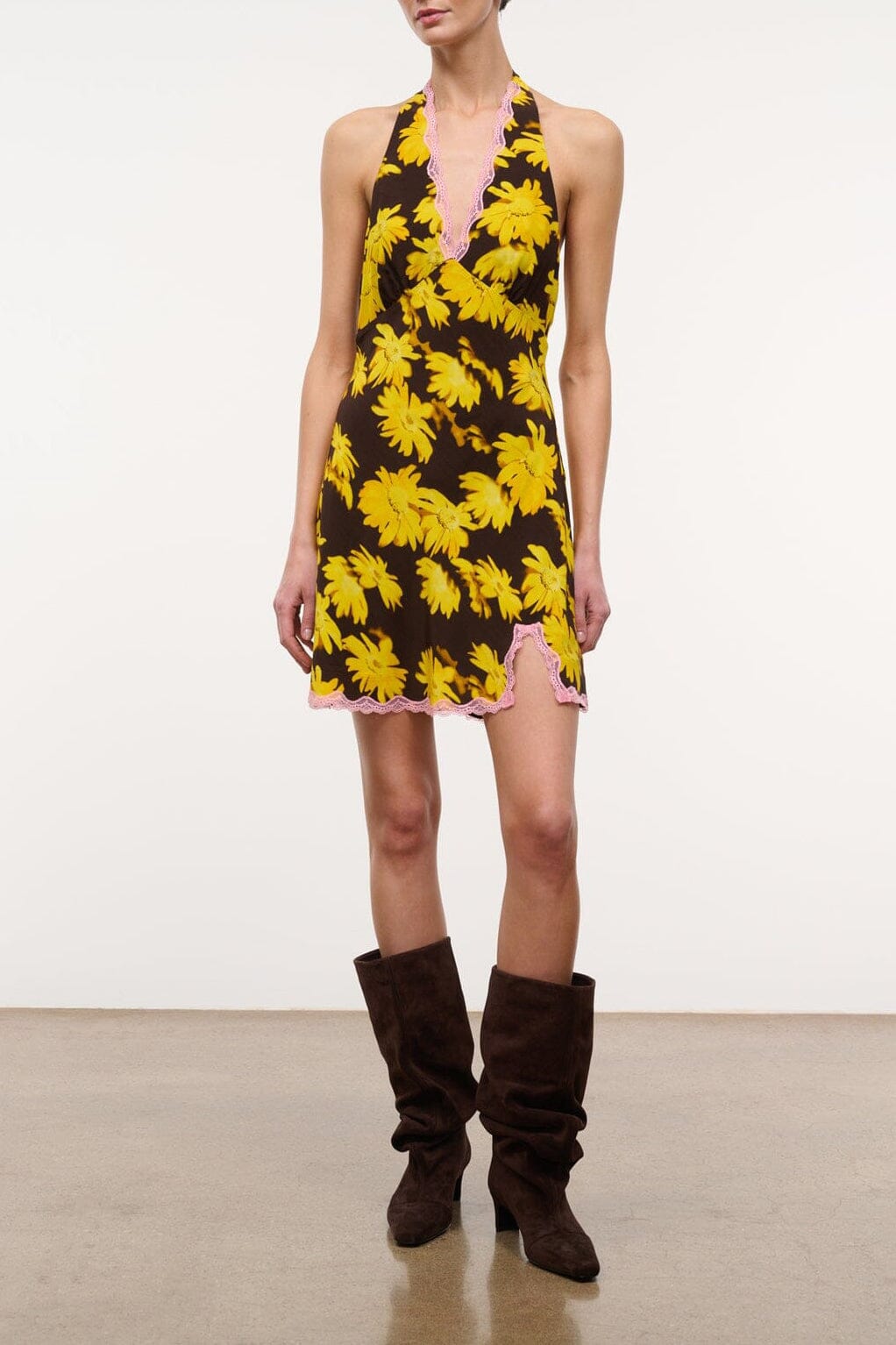 Staud Lucca Mini Dress | Golden Daisy - Image 1
