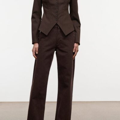 Staud Leo High Rise Jean | Earth - Image 1