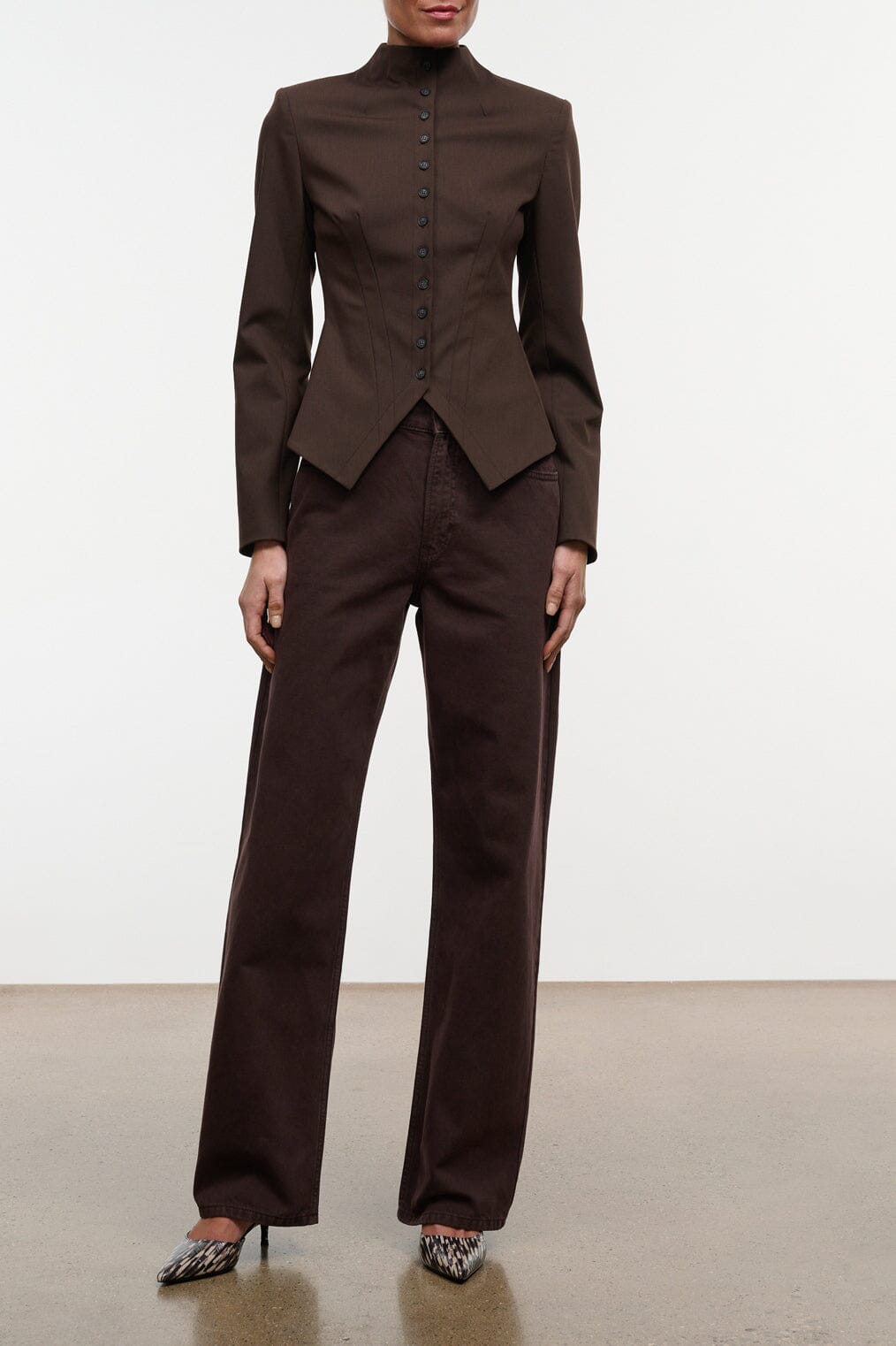 Staud Leo High Rise Jean | Earth - Image 1