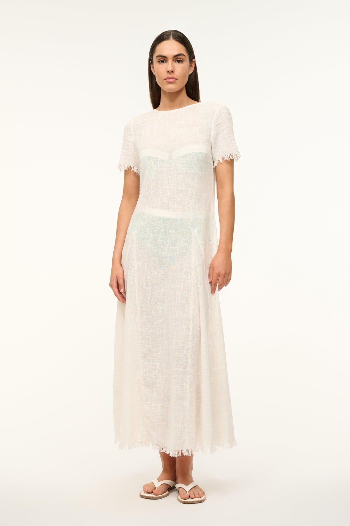 Staud LE Havre Coverup Dress | Buttercream - Image 3