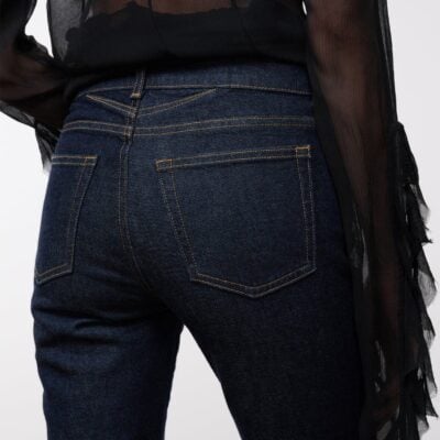 Staud Kyle Stretch Flare Jean | Indigo - Image 2