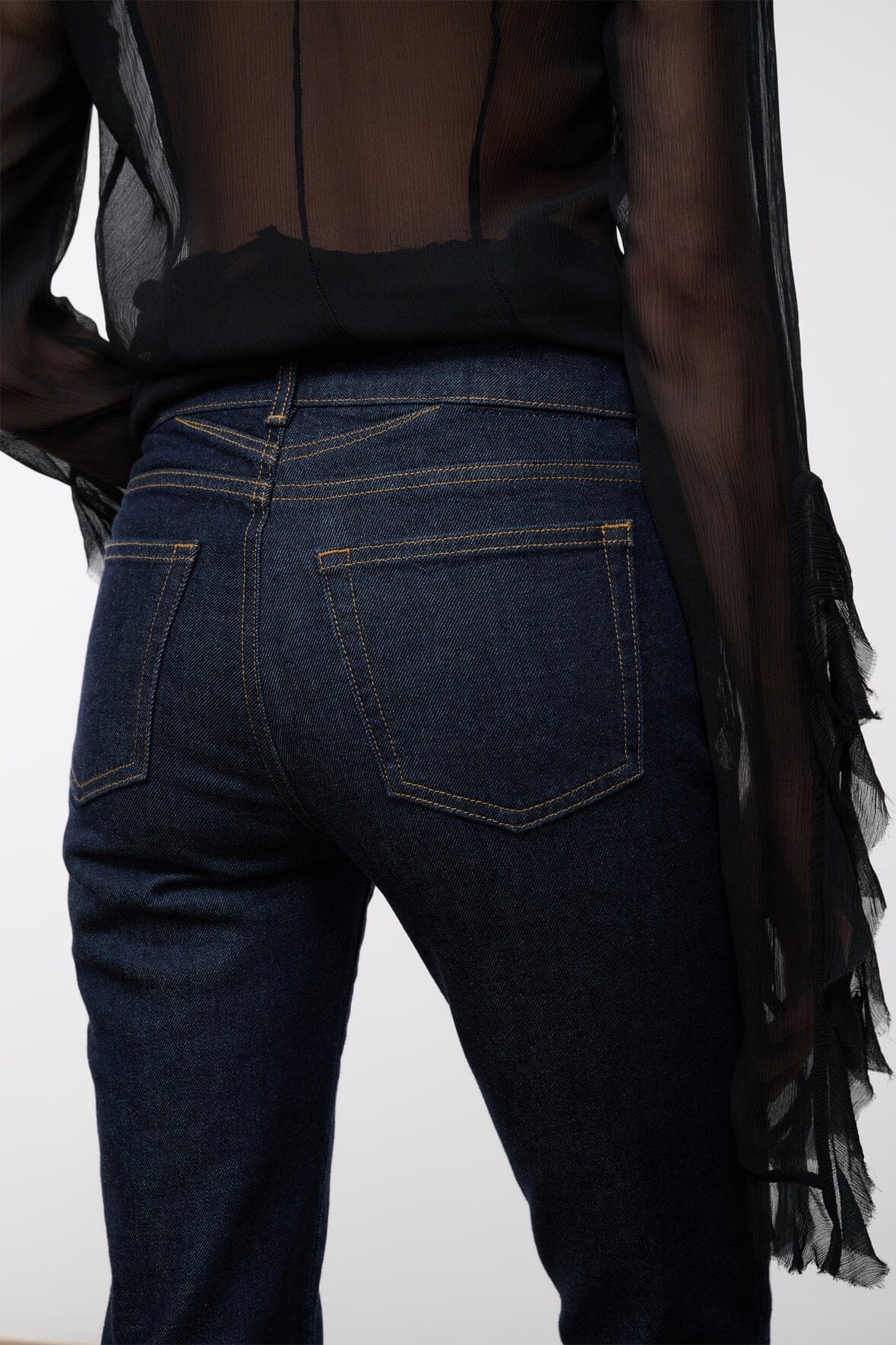 MNSTD051026021815101_2 Staud Kyle Stretch Flare Jean | Indigo - Image 2