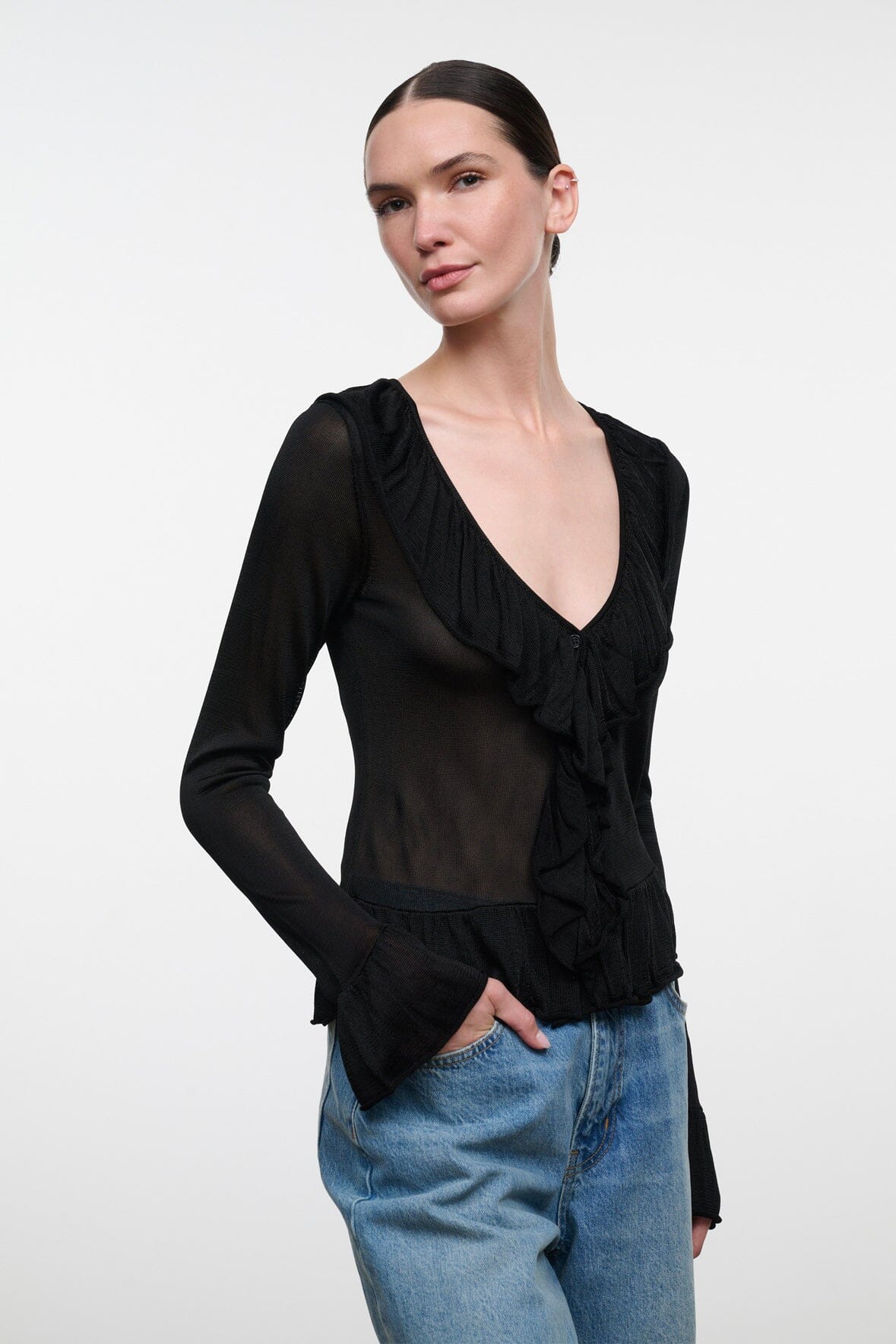 MNSTD051026021815103_2 Staud Kiko Top | Black - Image 2