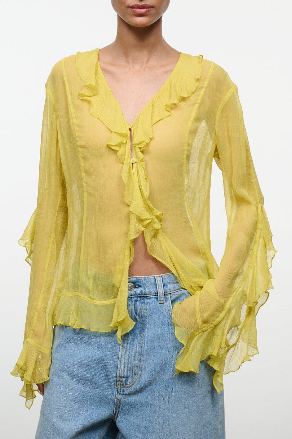 Staud Kellcy Top | Citron - Image 1