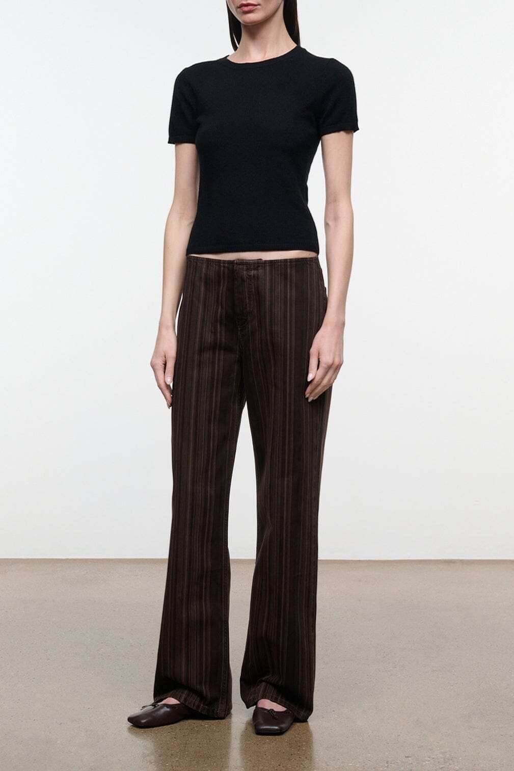 Staud Kai Jean | Espresso Stripe - Image 1