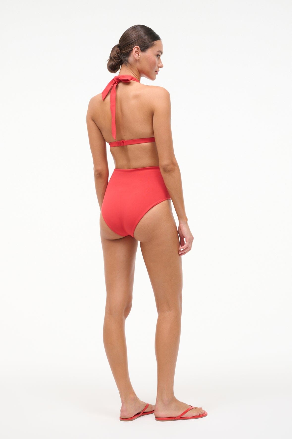 MNSTD051026021815109_3 Staud Jonnie High Rise Bikini Bottom | Red Rose - Image 3