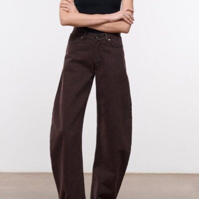 Staud Jackson Barrel Jean | Earth - Image 1