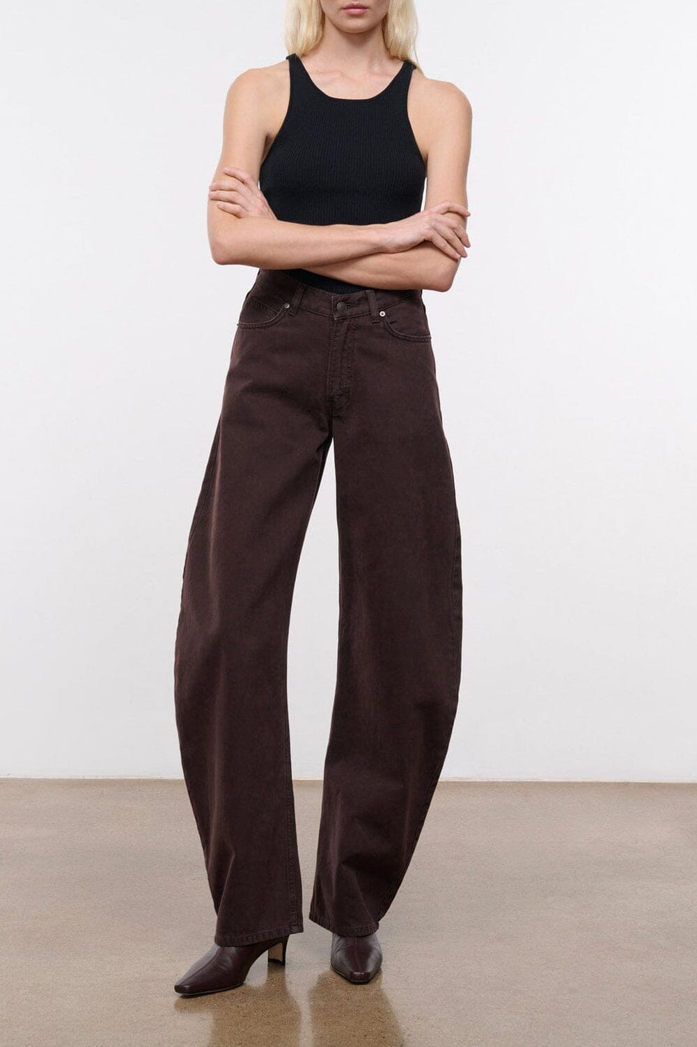Staud Jackson Barrel Jean | Earth - Image 1