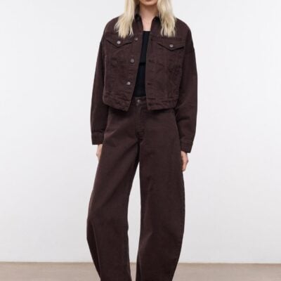 Staud Jackson Barrel Jean | Earth - Image 2