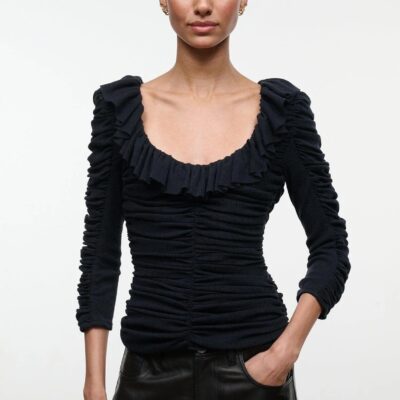 Staud Gretta Top | Black - Image 2