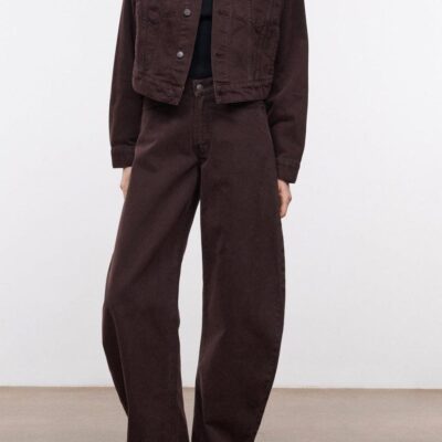 Staud Glen Denim Jacket | Earth - Image 1