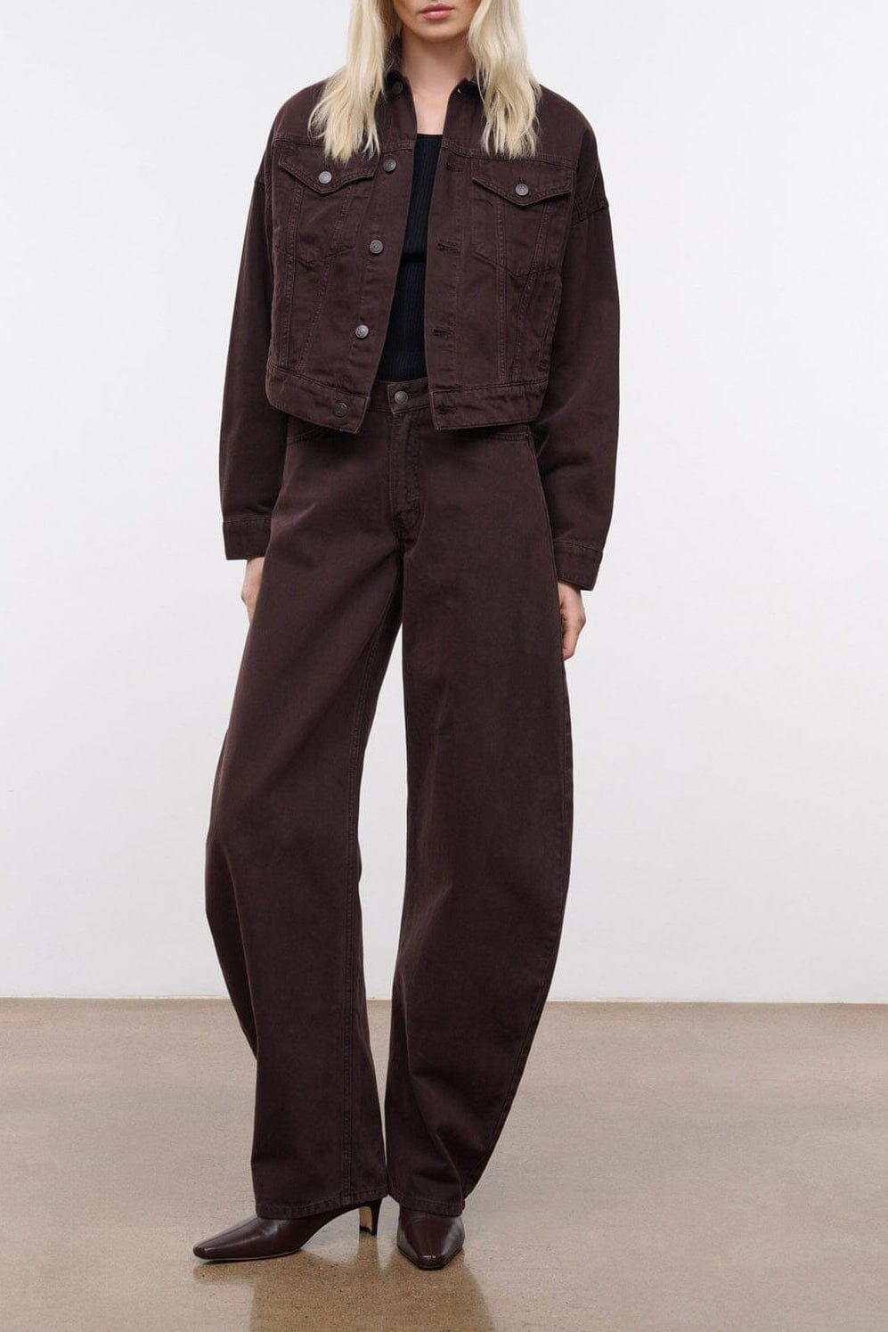 Staud Glen Denim Jacket | Earth - Image 1