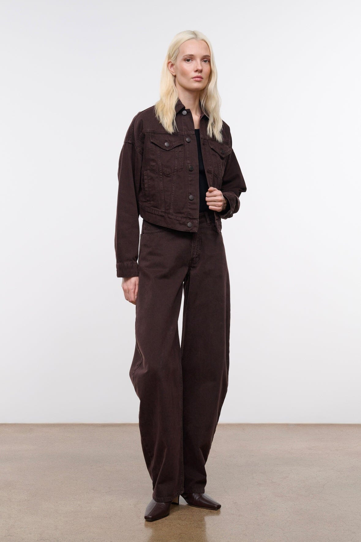 Staud Glen Denim Jacket | Earth - Image 3