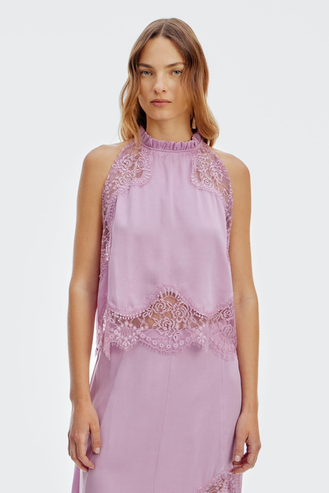 Third Form Visions Lace Top | Lilac - Image 1