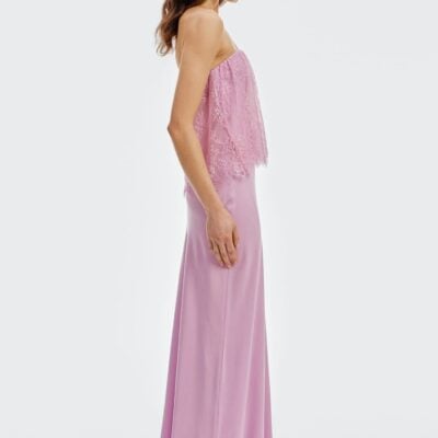 Third Form Visions Lace Strapless Maxi Dress | Lilac - Image 2