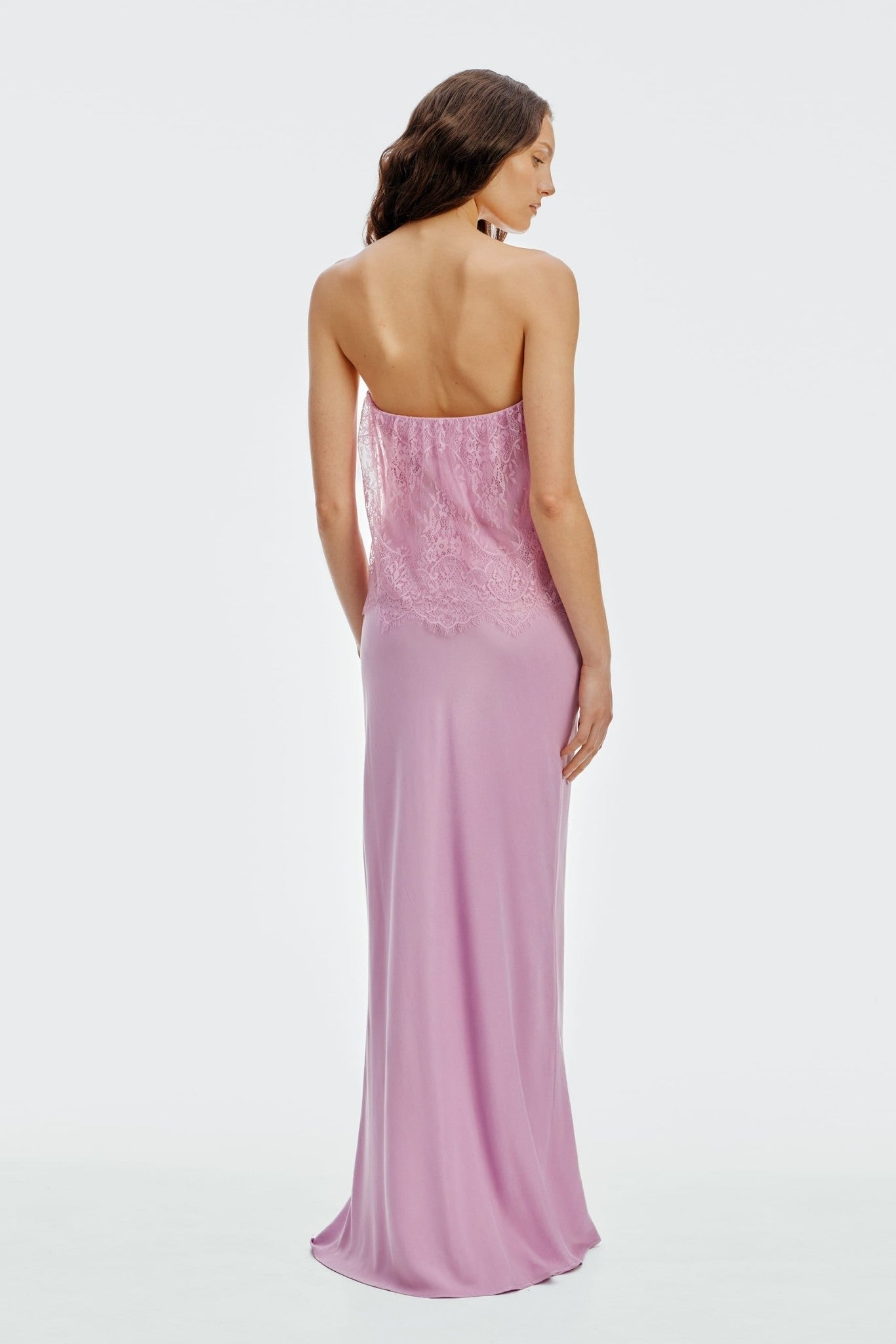 MNTFM051026020904011_3 Third Form Visions Lace Strapless Maxi Dress | Lilac - Image 3