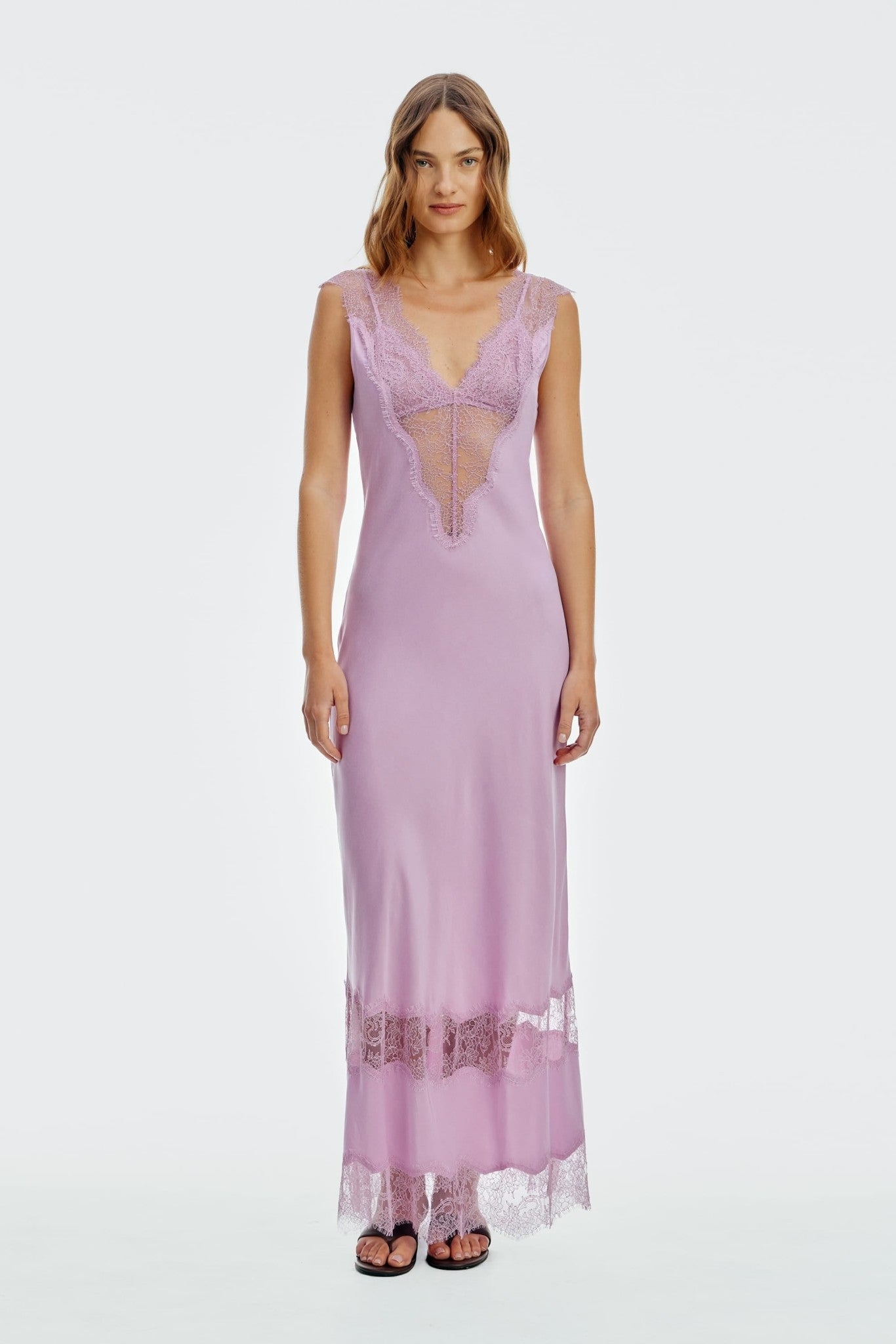 Third Form Visions Lace Peer In Maxi | Lilac - Image 1