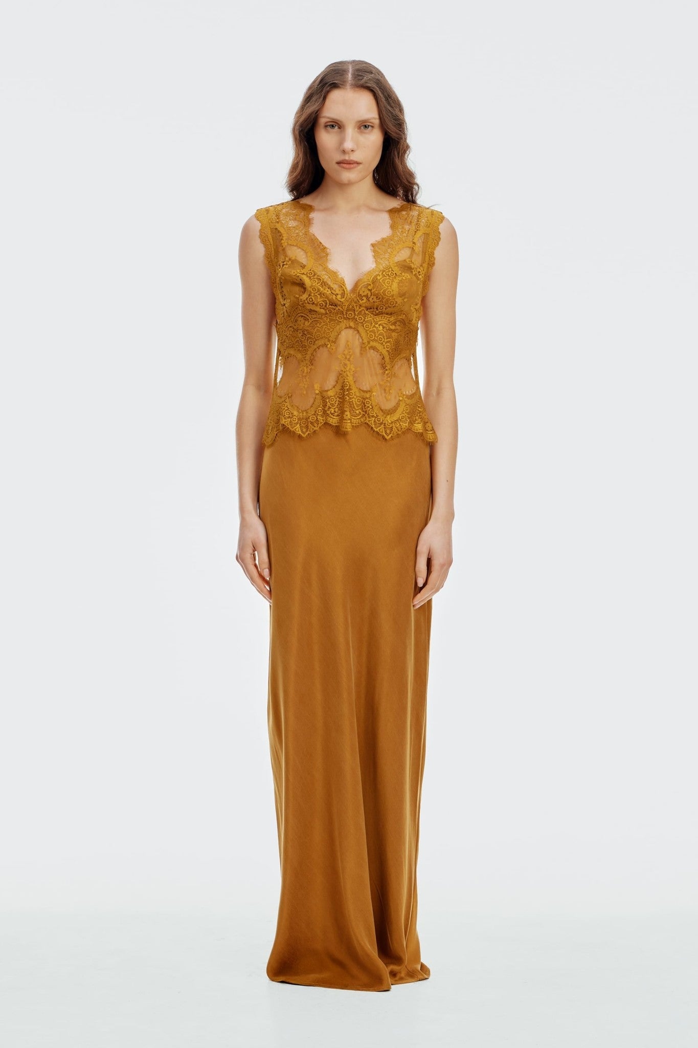 Third Form Visions Lace Floor Length Dress | Patina - Image 1