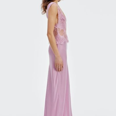 Third Form Visions Lace Floor Length Dress | Lilac - Image 2