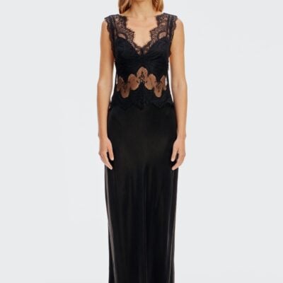 Third Form Visions Lace Floor Length Dress | Ebony - Image 1
