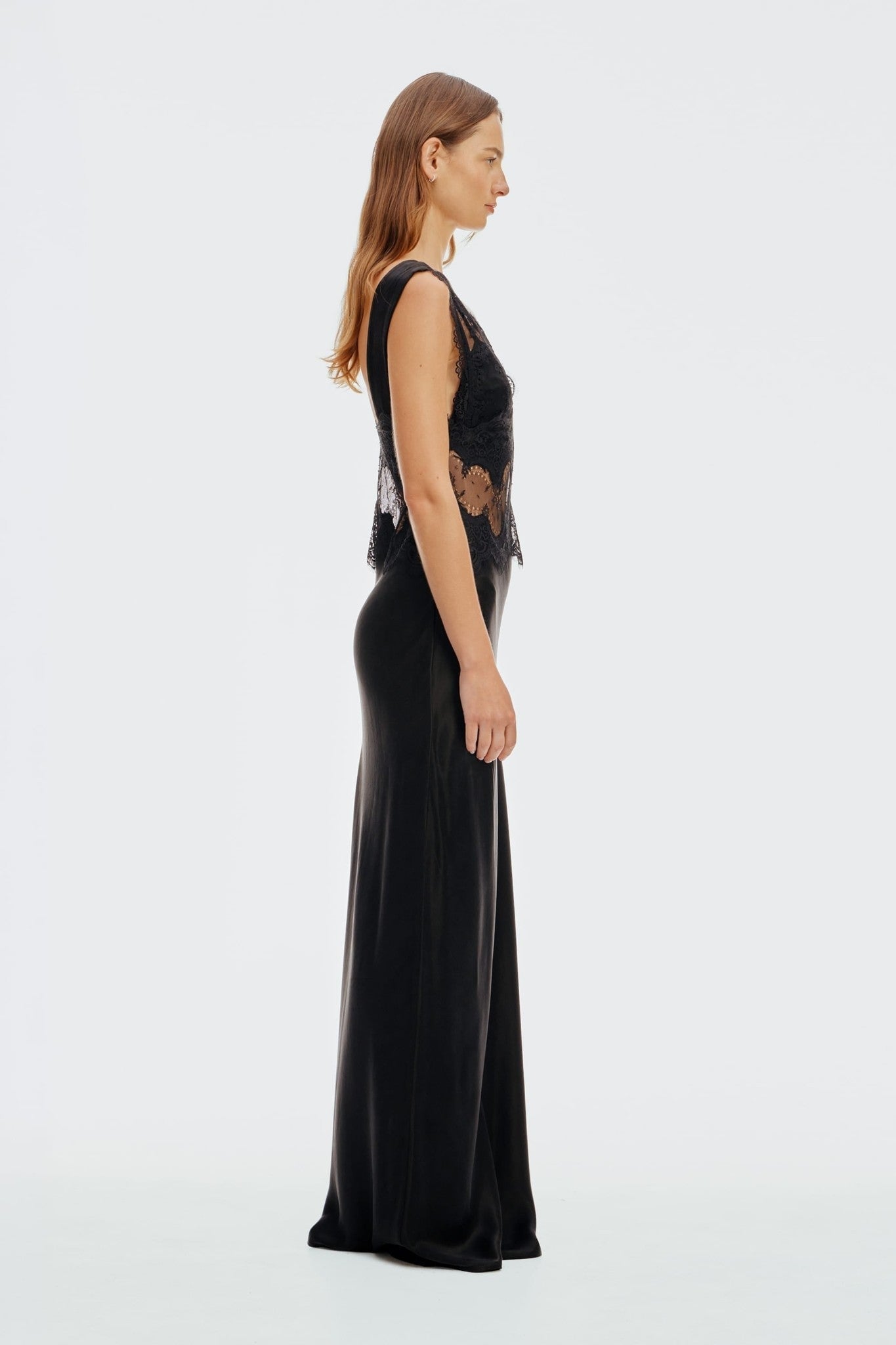 Third Form Visions Lace Floor Length Dress | Ebony - Image 3
