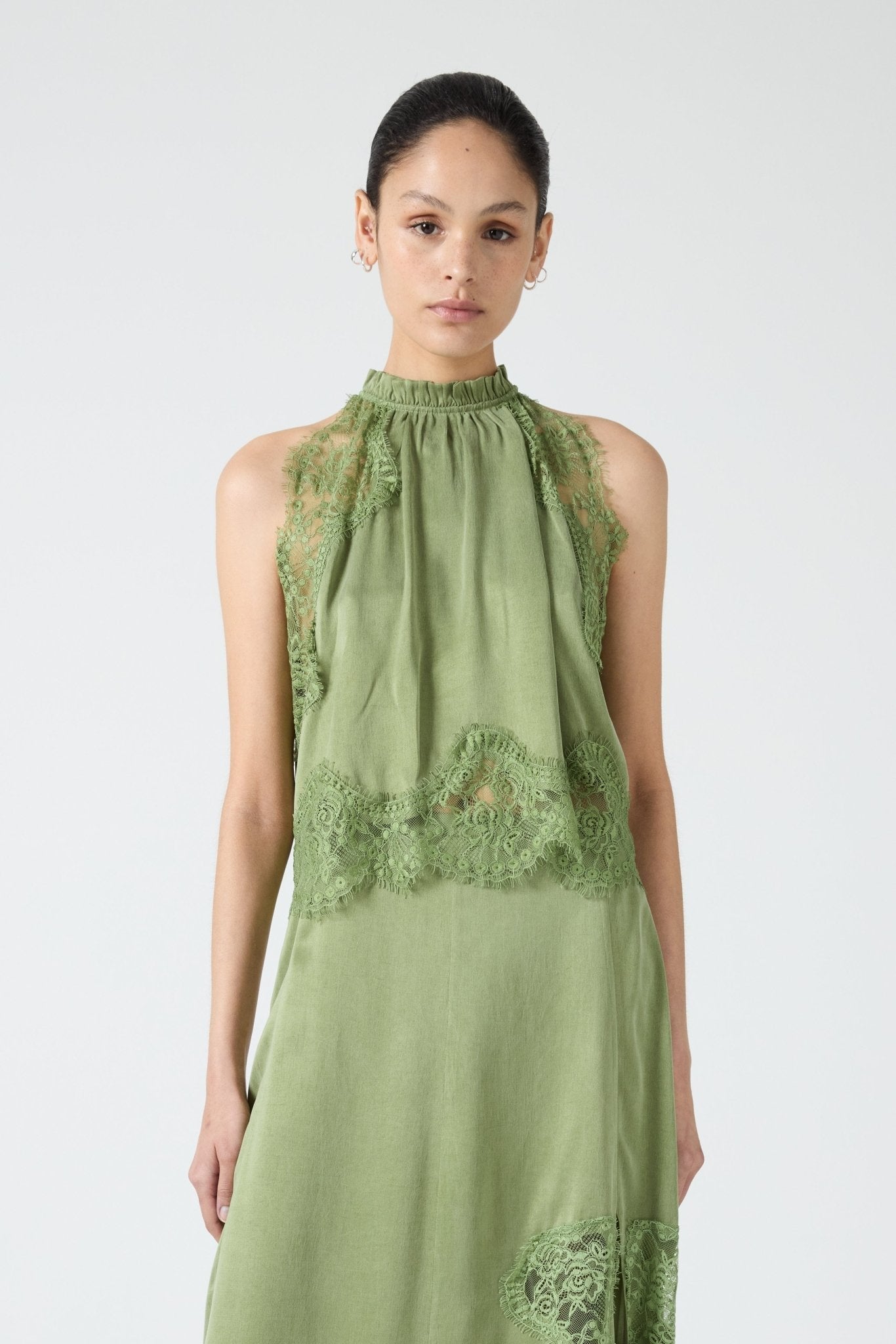 Third Form Visions Lace Top | Sage - Image 1