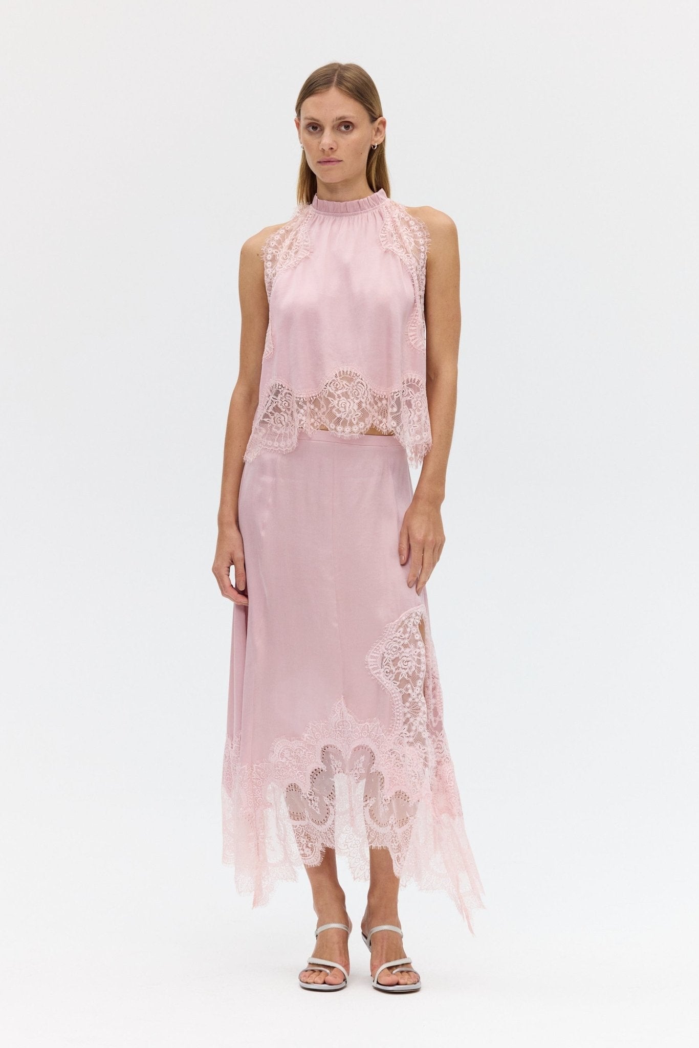 MNTFM051026020904028_3 Third Form Visions Lace Top | Rosé - Image 3