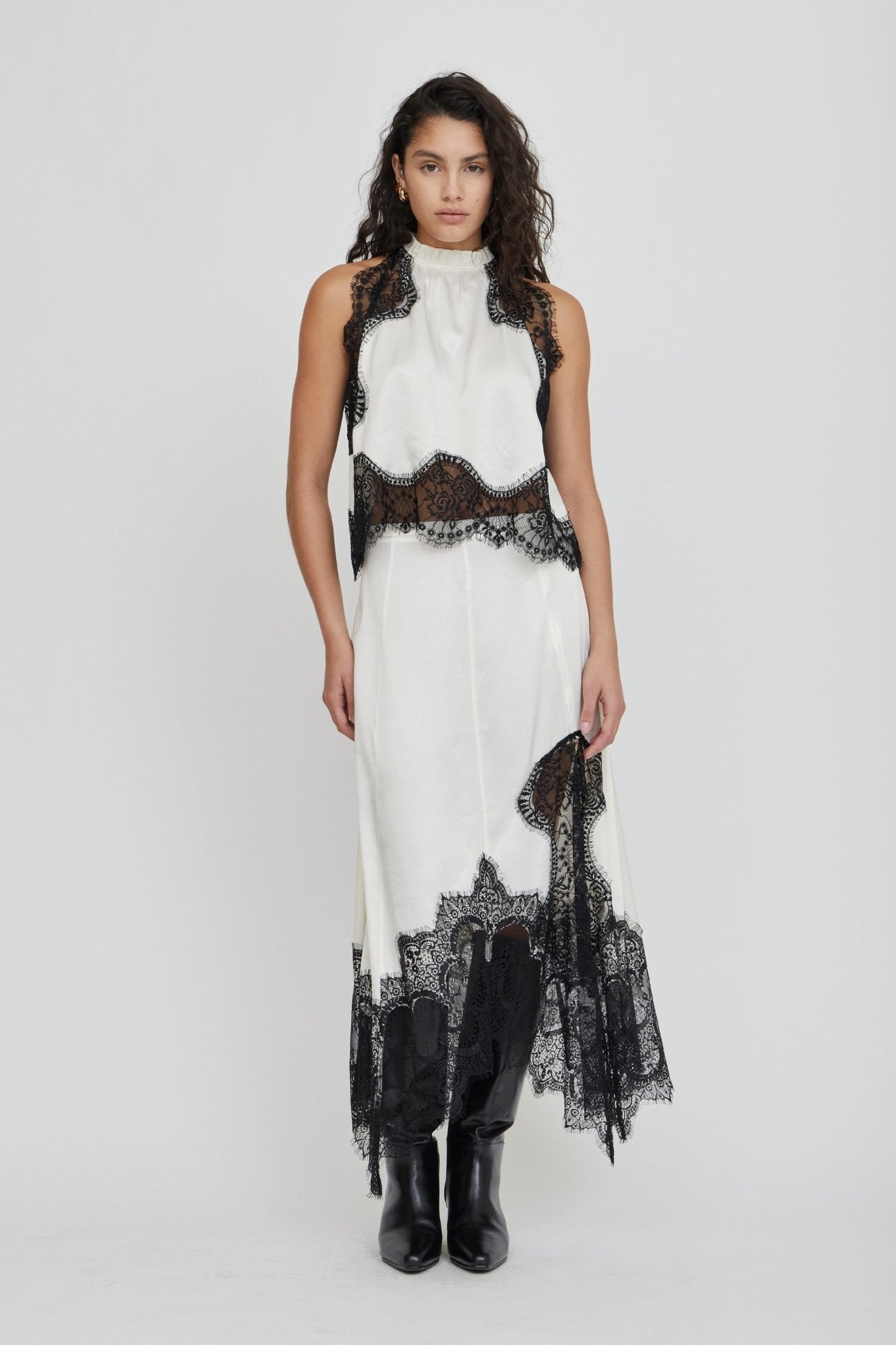 Third Form Visions Lace Top | Ivory & Black - Image 3