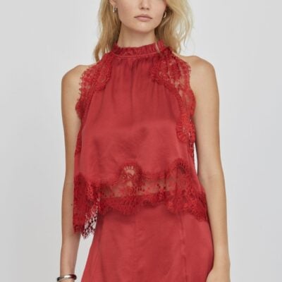 Third Form Visions Lace Top | Crimson - Image 1