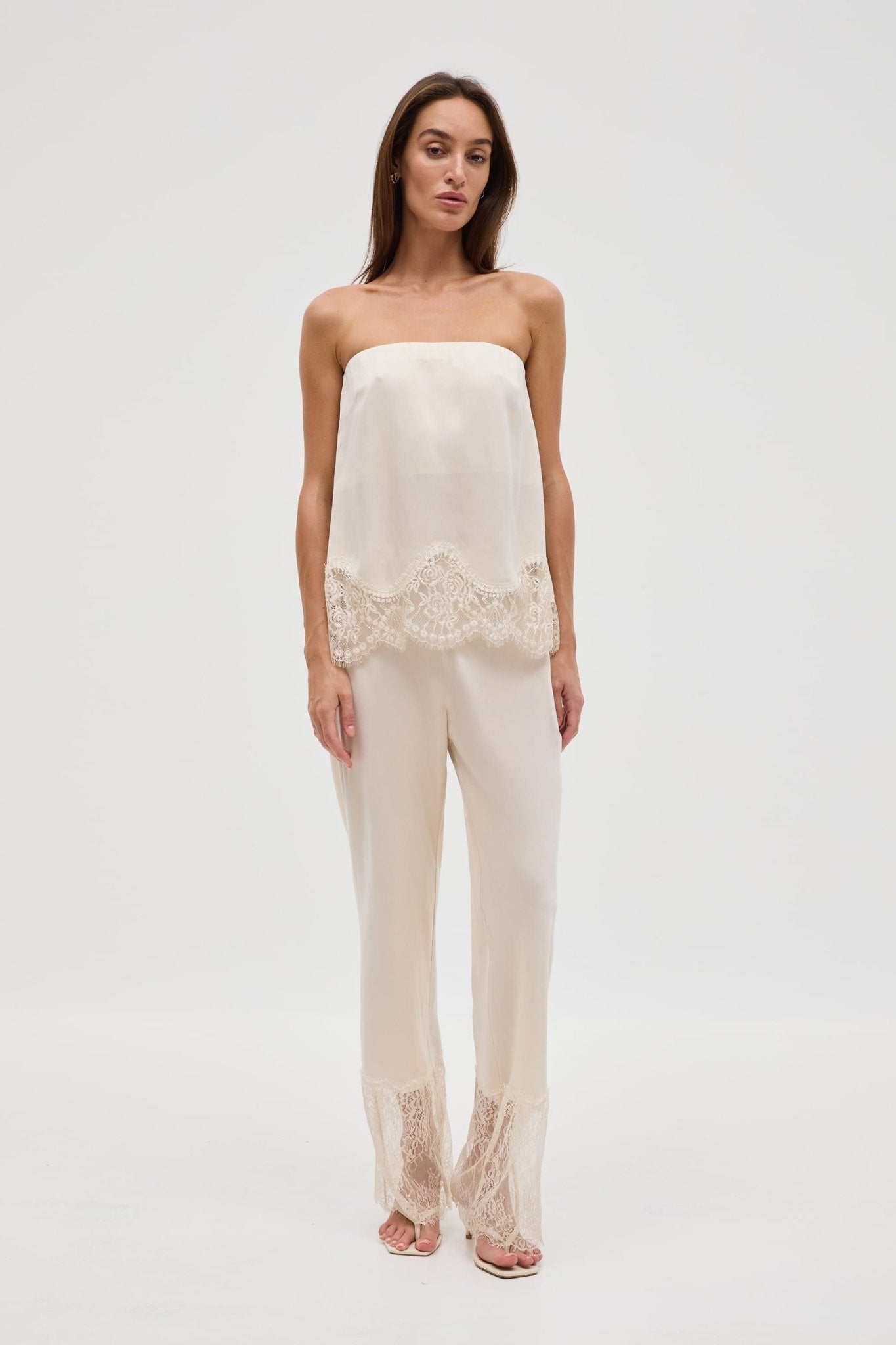 Third Form Visions Lace Strapless Top | Buttercream - Image 3