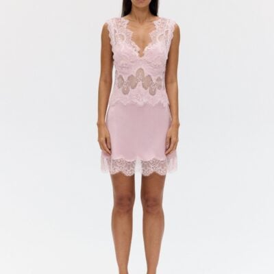 Third Form Visions Lace Mini Dress | Rosé - Image 1