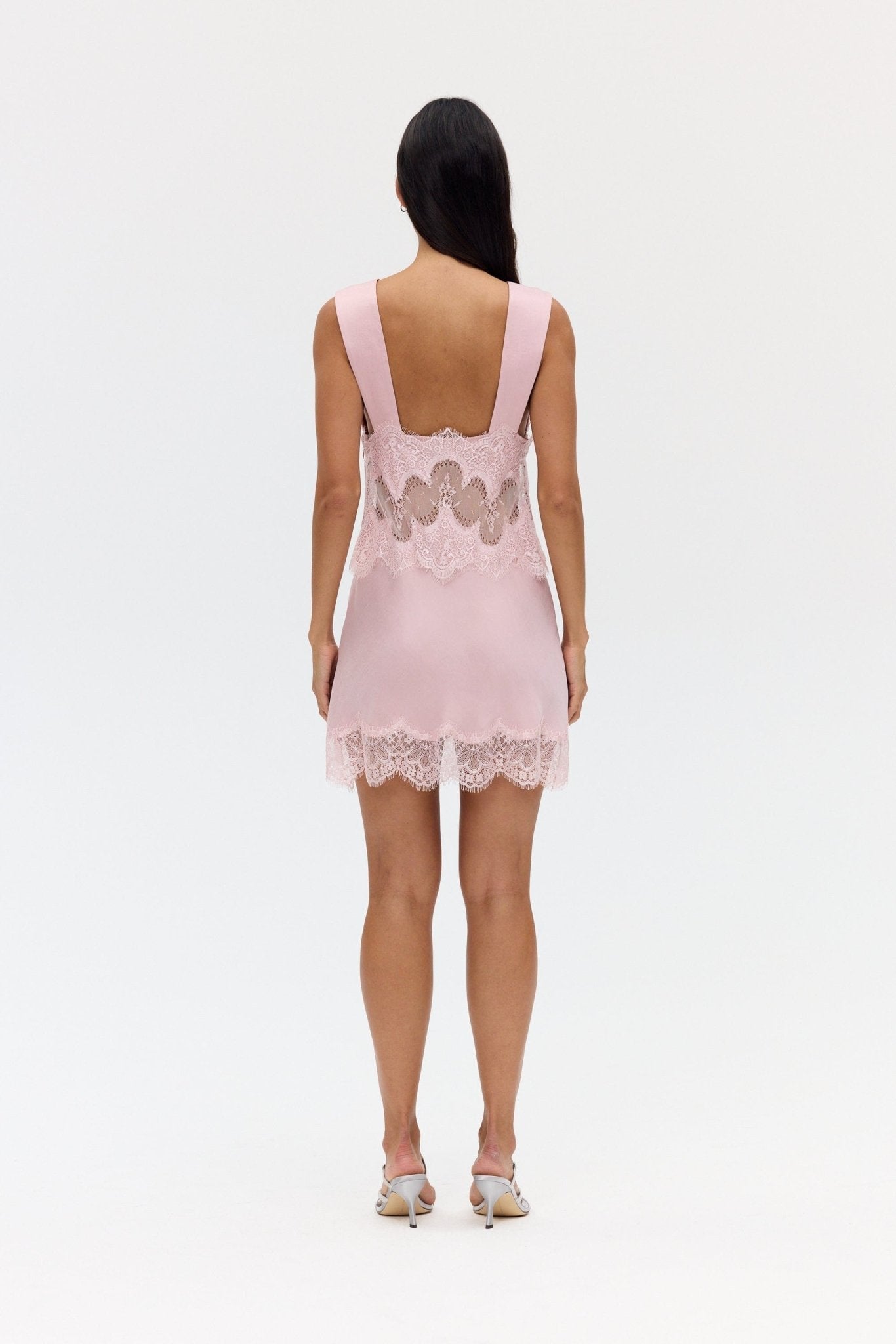 MNTFM051026020904042_3 Third Form Visions Lace Mini Dress | Rosé - Image 3