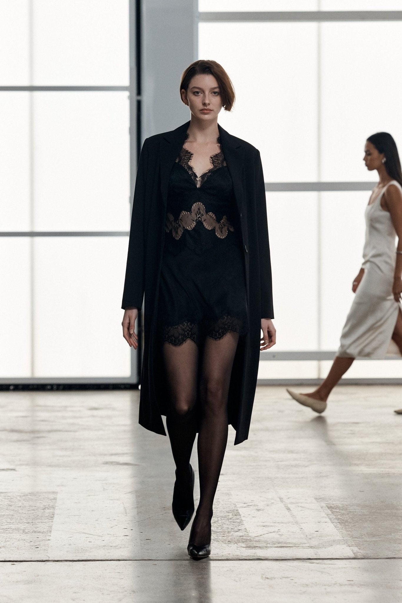 Third Form Visions Lace Mini Dress | Ebony - Image 3