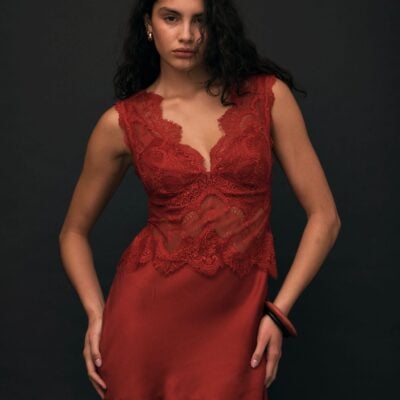 Third Form Visions Lace Mini Dress | Crimson - Image 2