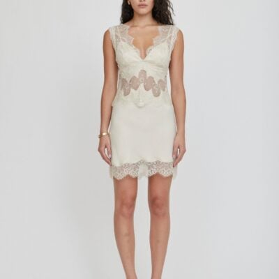 Third Form Visions Lace Mini Dress | Buttercream - Image 1