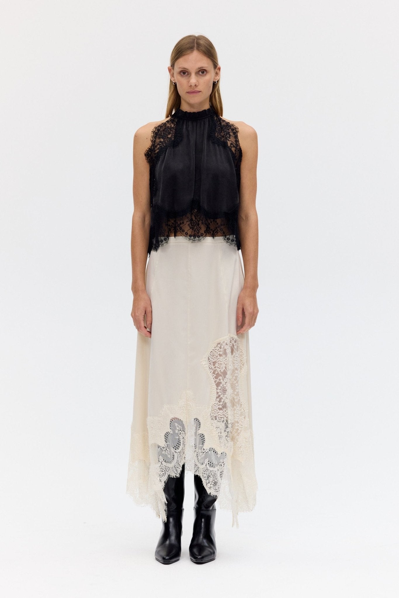 Third Form Visions Lace Hankerchief Skirt | Buttercream - Image 1