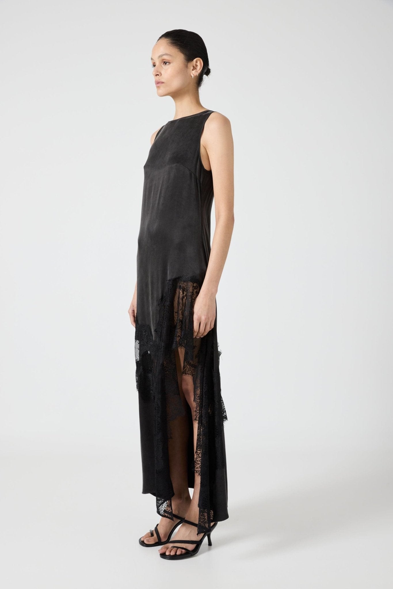 Third Form Visions Lace Frill Dress | Ebony - Image 3