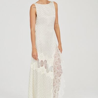 Third Form Visions Lace Frill Dress | Cream Polka Dot - Image 2