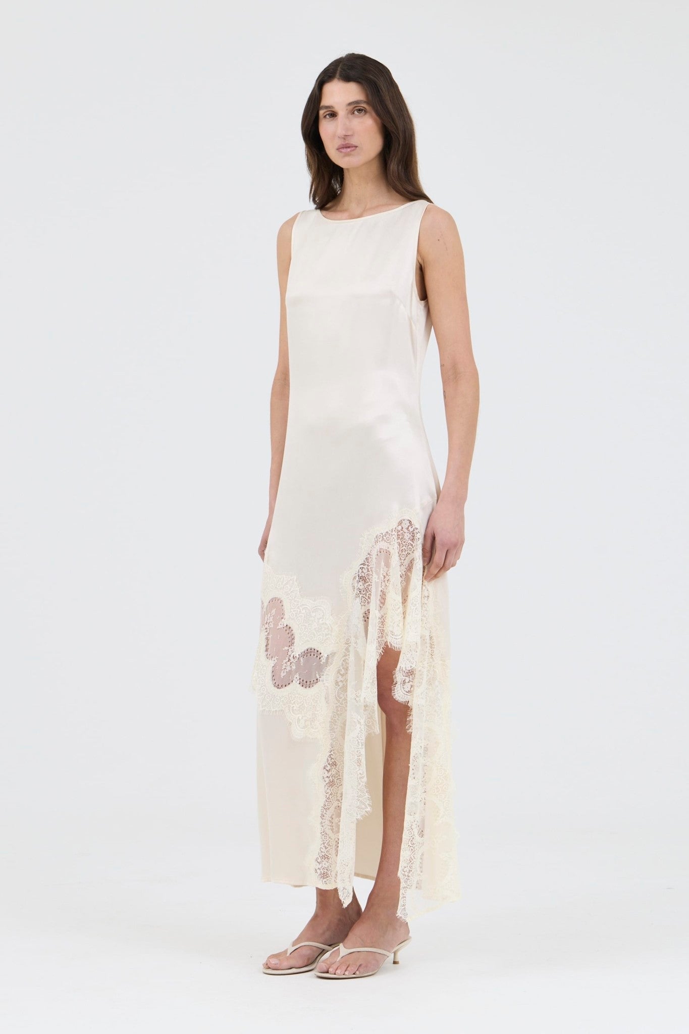 MNTFM051026020904061_2 Third Form Visions Lace Frill Dress | Buttercream - Image 2