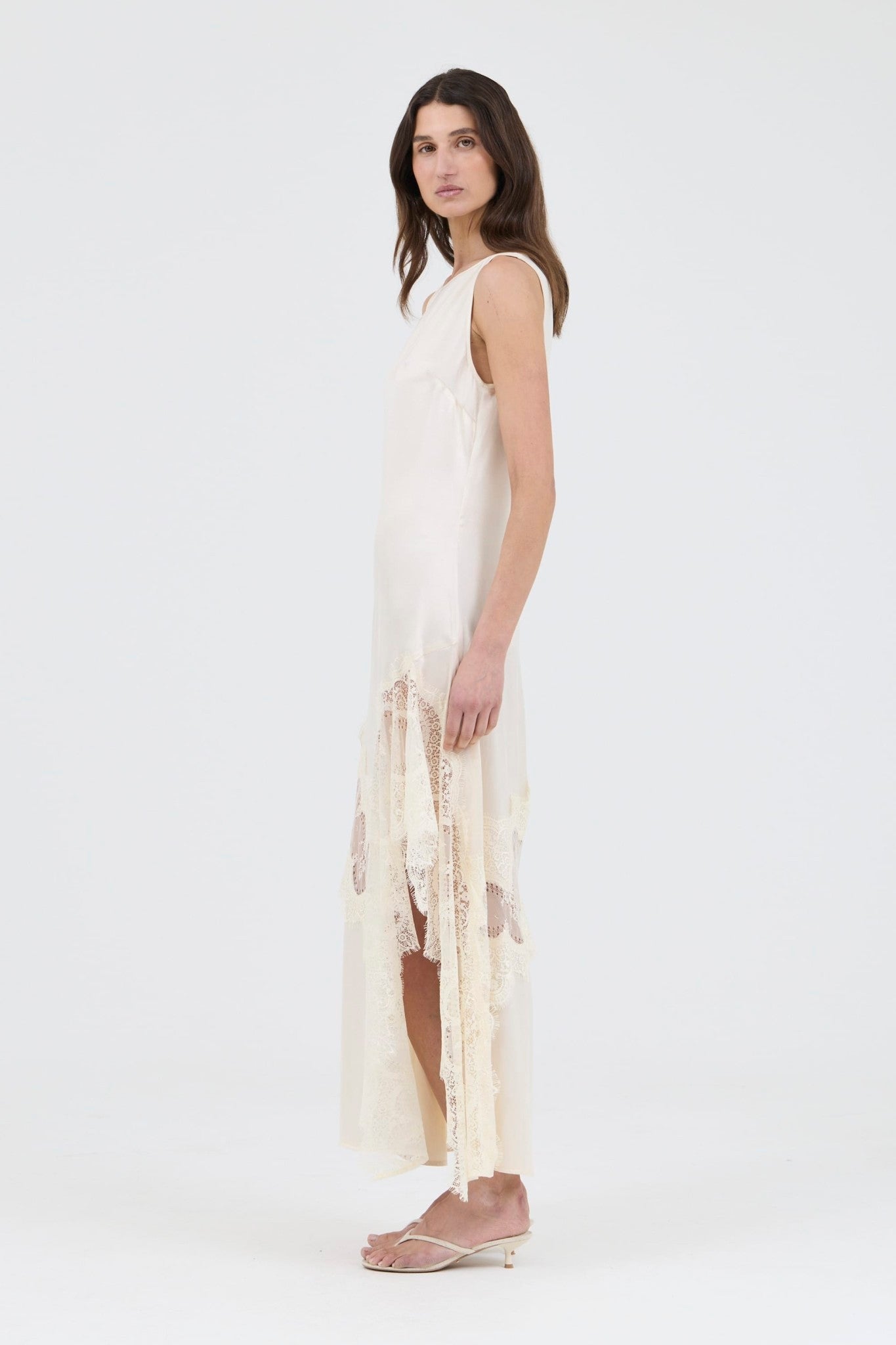 MNTFM051026020904061_3 Third Form Visions Lace Frill Dress | Buttercream - Image 3