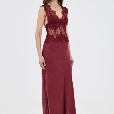 Third Form Visions Lace Floor Length Dress | Wine - Image 2