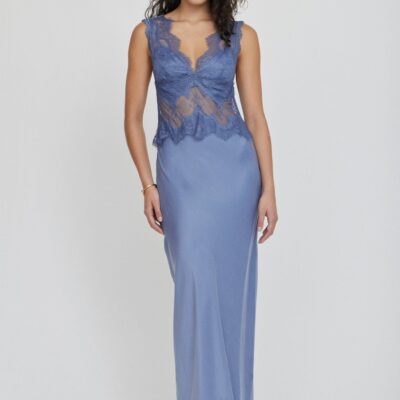 Third Form Visions Lace Floor Length Dress | Slate - Image 2