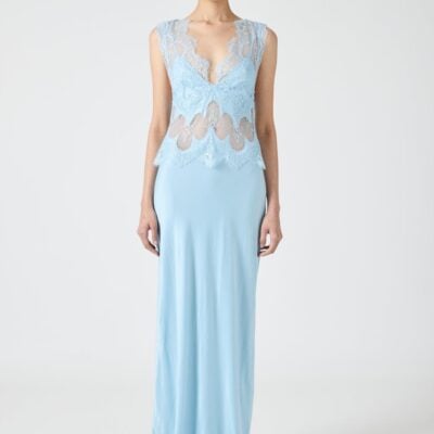 Third Form Visions Lace Floor Length Dress | Sky Blue - Image 1