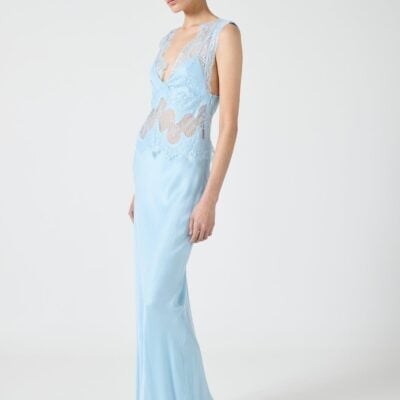 Third Form Visions Lace Floor Length Dress | Sky Blue - Image 2