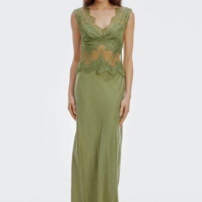 Third Form Visions Lace Floor Length Dress | Sage - Image 1